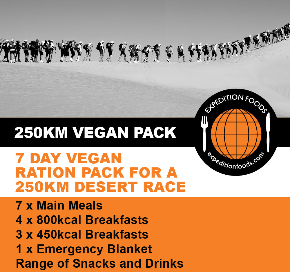 250km Desert Race Vegan Nutrition Pack