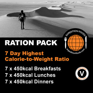 Expedition Foods 7 Day Highest Calorie-to-Weight Ratio Ration Pack