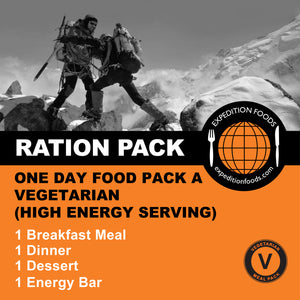 One Day Food Pack A (Vegetarian)