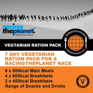 RacingThePlanet Ultramarathon 250km Vegetarian Nutrition Pack