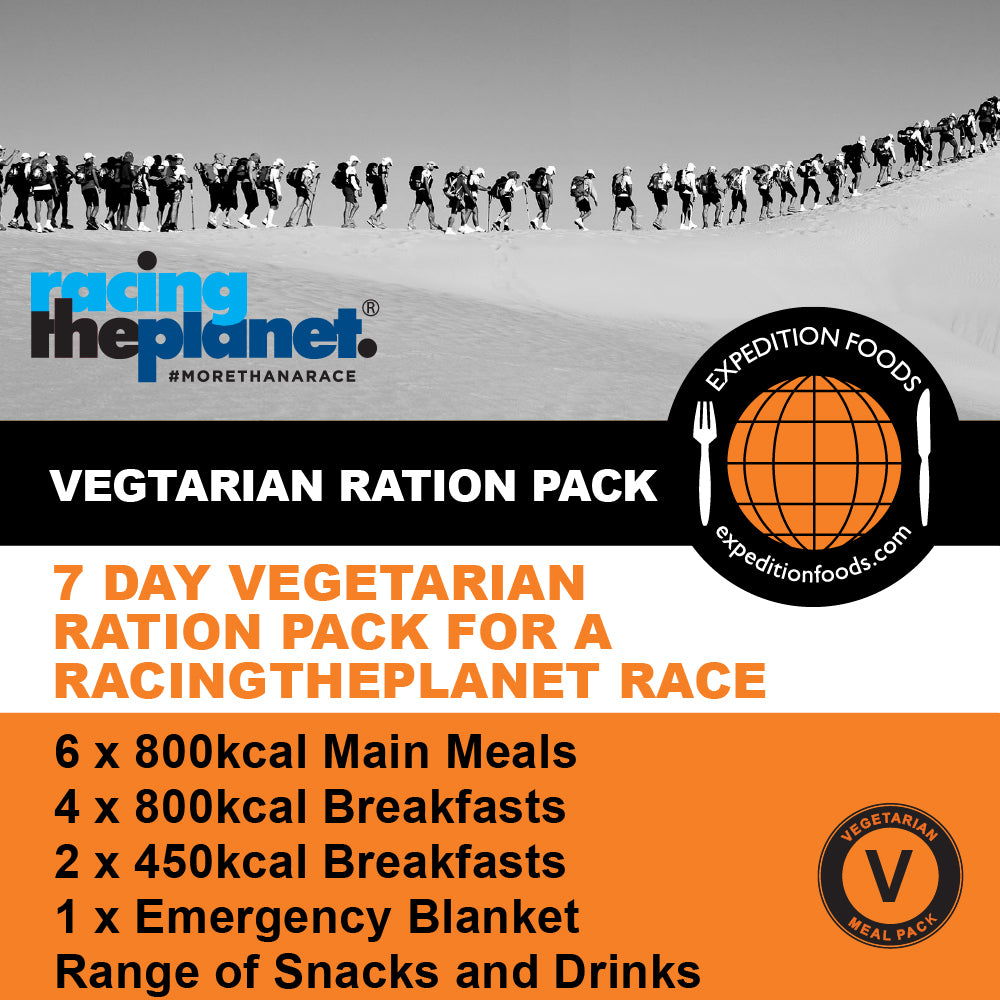 RacingThePlanet Ultramarathon 250km Vegetarian Nutrition Pack