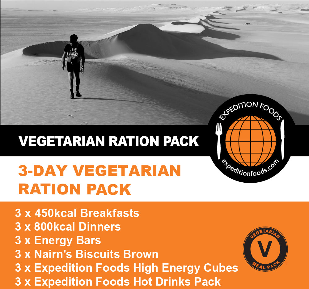 3-Day Vegetarian Ration Pack