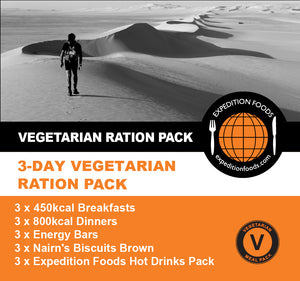 3-Day Vegetarian Ration Pack