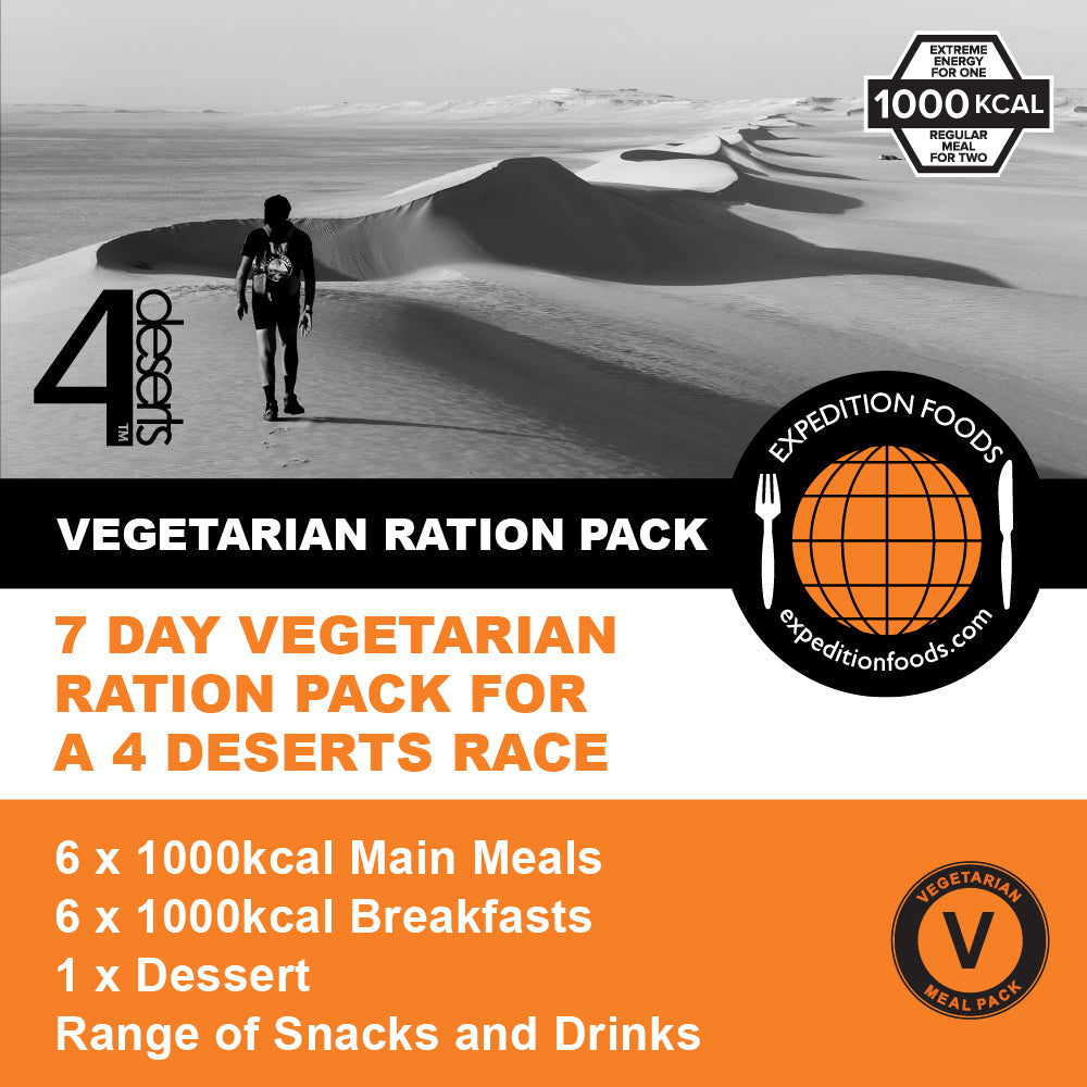 4 Deserts 250km Vegetarian Nutrition Pack (1000kcal)