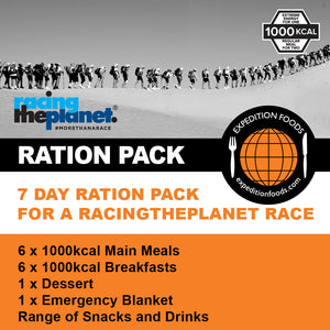 RacingThePlanet Ultramarathon 250km Nutrition Pack (1000kcal)