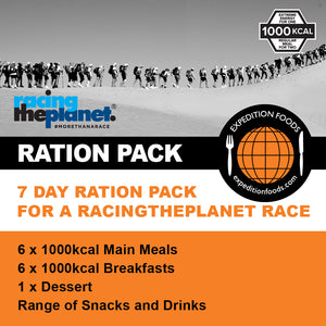 RacingThePlanet Ultramarathon 250km Nutrition Pack (1000kcal)