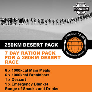 250km Desert Race Nutrition Pack (1000kcal)