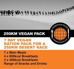 250km Desert Race Vegan Nutrition Pack