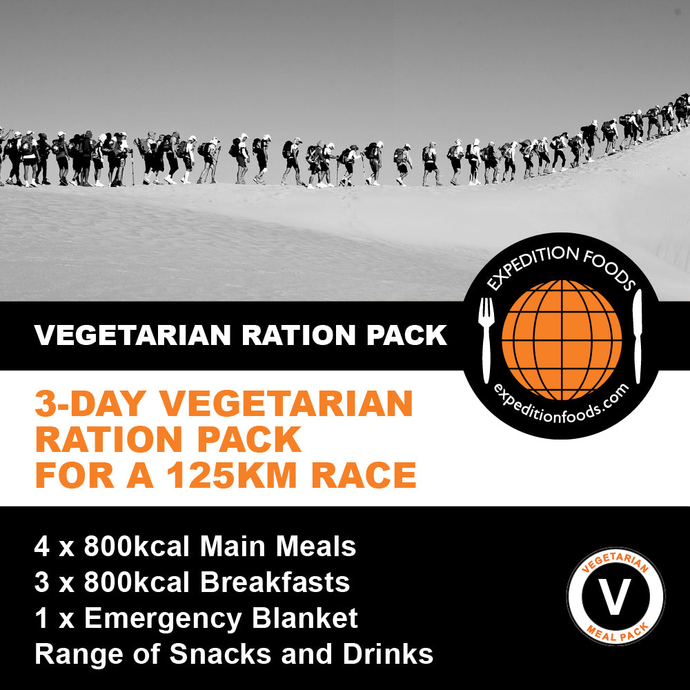 3-Day / 125km Vegetarian Nutrition Pack