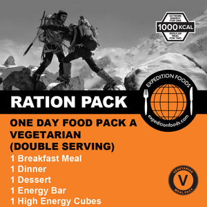 1-Day Food Pack A (Vegetarian)