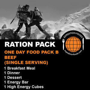 1-Day Food Pack B (Beef)