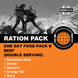 1-Day Food Pack B (Beef)