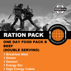 1-Day Food Pack B (Beef)