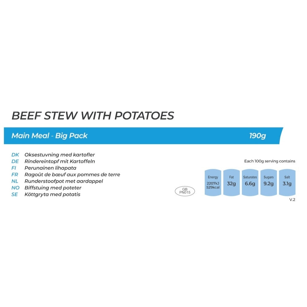 Beef Stew Ration Beef and Potato Stew | Freeze-Dried Meal - Big Pack - Expedition Foods