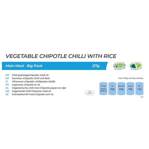 Vegetable Chipotle Chilli with Rice - Big Pack