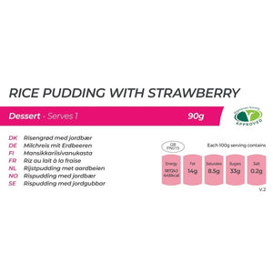 Rice Pudding with Strawberry