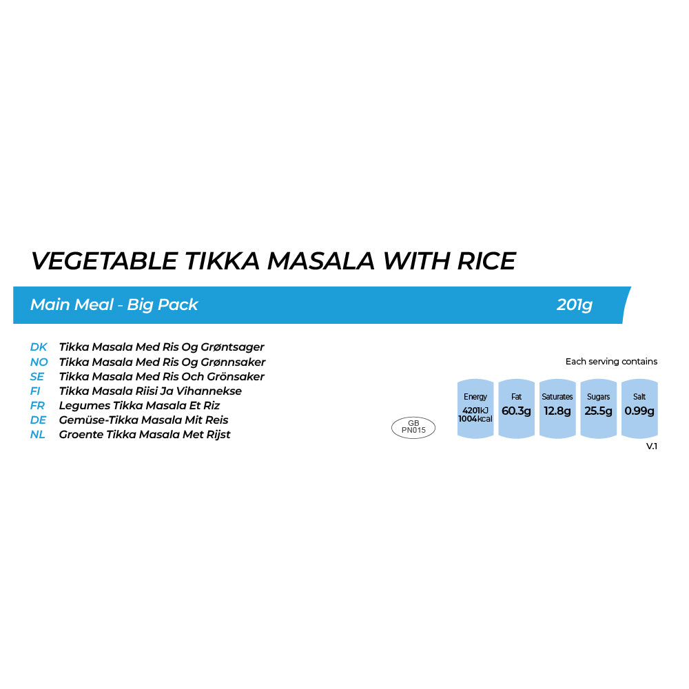 Vegetable Tikka Masala with Rice - Big Pack