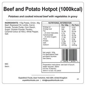 Beef and Potato Hotpot | Freeze-Dried Meal