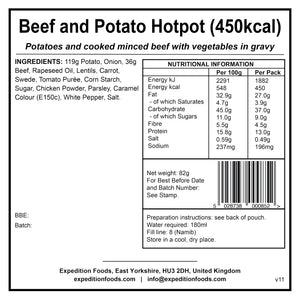 Beef and Potato Hotpot | Freeze-Dried Meal