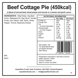 Beef Cottage Pie | Freeze-Dried Meal