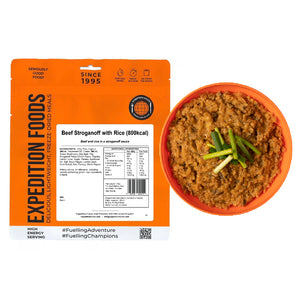 Beef Stroganoff with Rice | Freeze-Dried Meal