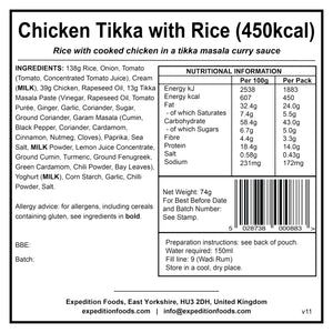 Chicken Tikka with Rice | Freeze-Dried Meal