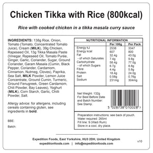 Chicken Tikka with Rice | Freeze-Dried Meal