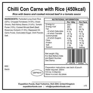 Chilli Con Carne with Rice