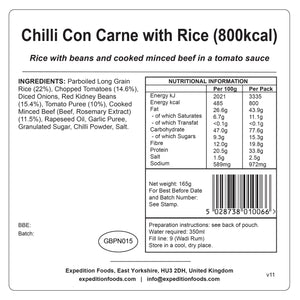 Chilli Con Carne with Rice