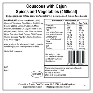 Couscous with Cajun Spices and Vegetables