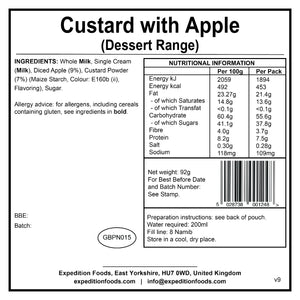 Custard with Apple (Breakfast/Dessert Range)