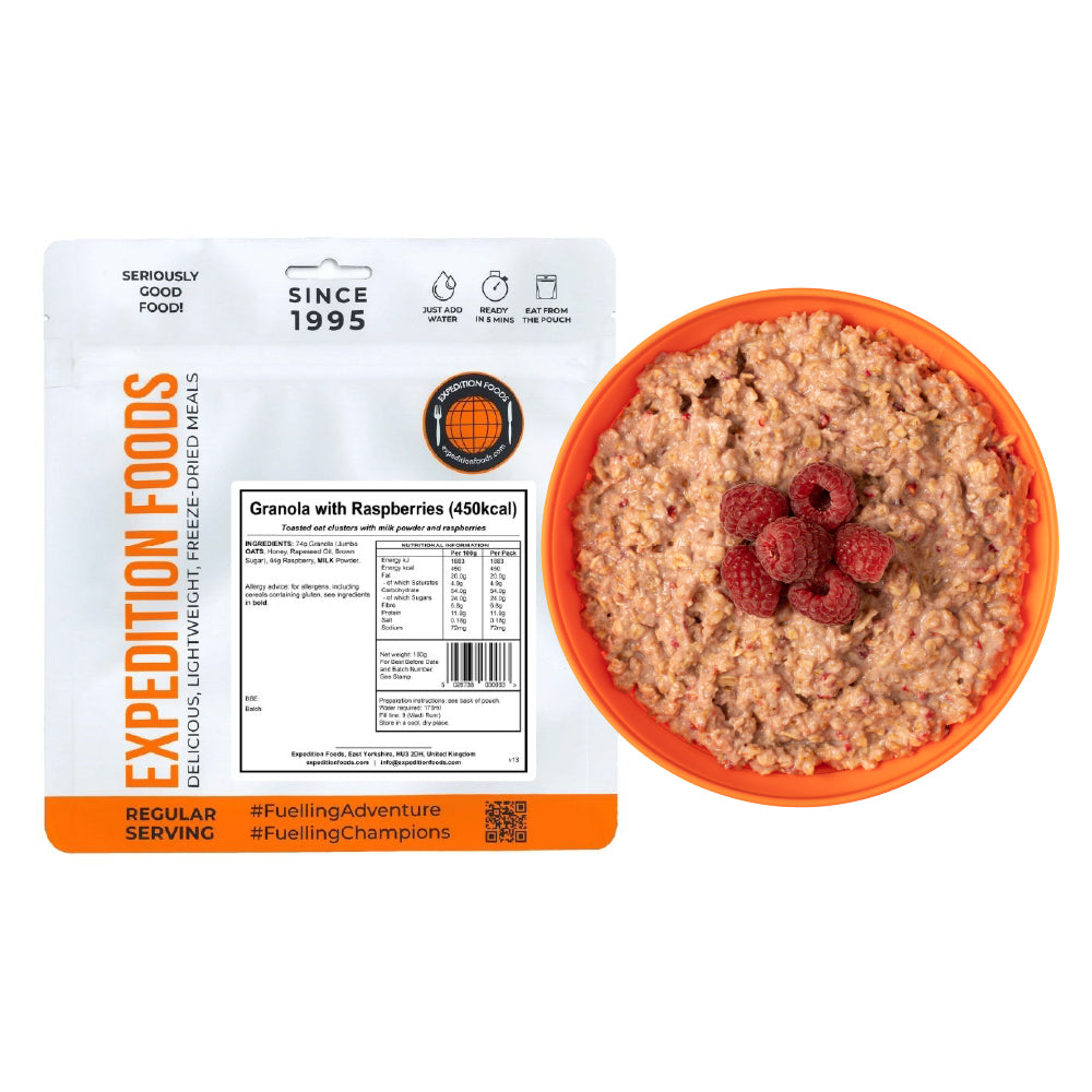 Granola with Raspberries | Freeze-Dried Meal
