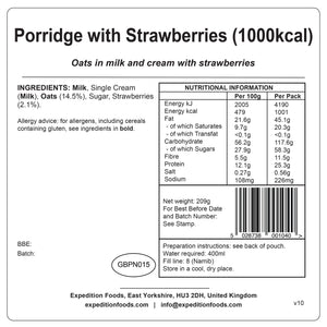 Porridge with Strawberries