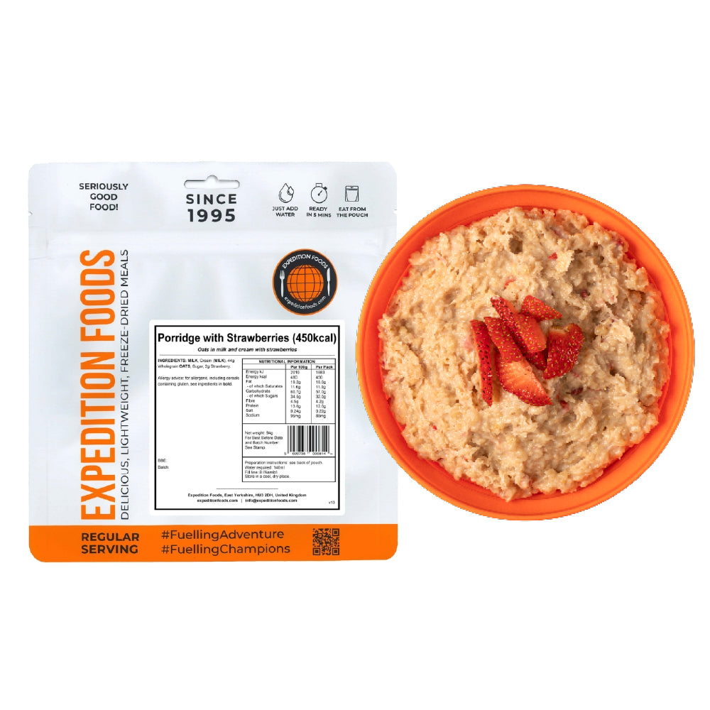 Porridge with Strawberries | Freeze-Dried Meal