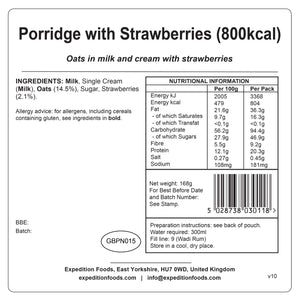 Porridge with Strawberries