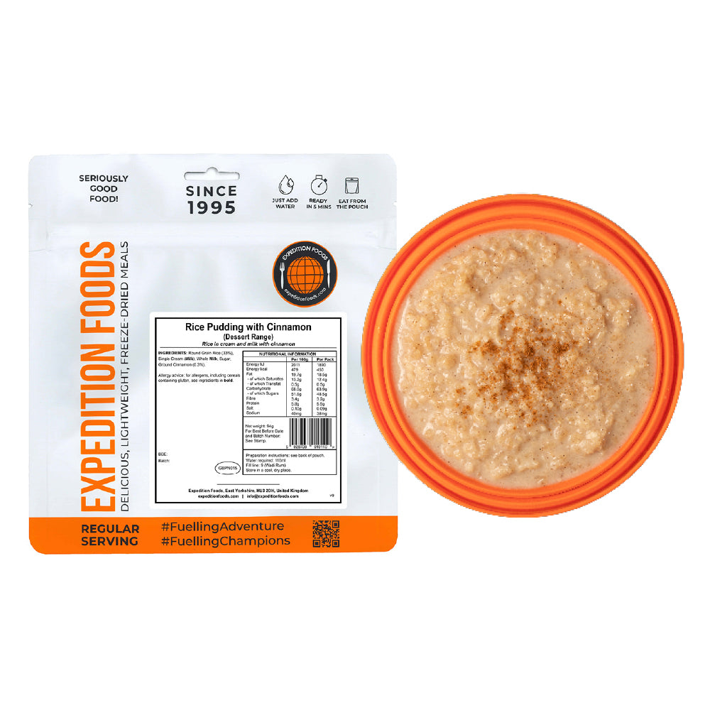 Rice Pudding with Cinnamon (Breakfast/Dessert Range) | Freeze-Dried Meal