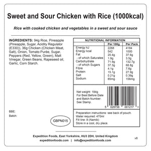 Sweet and Sour Chicken with Rice | Freeze-Dried Meal