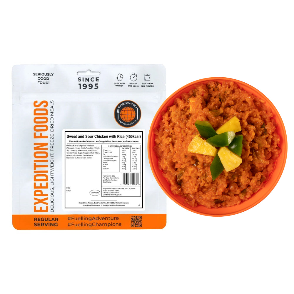 Sweet and Sour Chicken with Rice | Freeze-Dried Meal