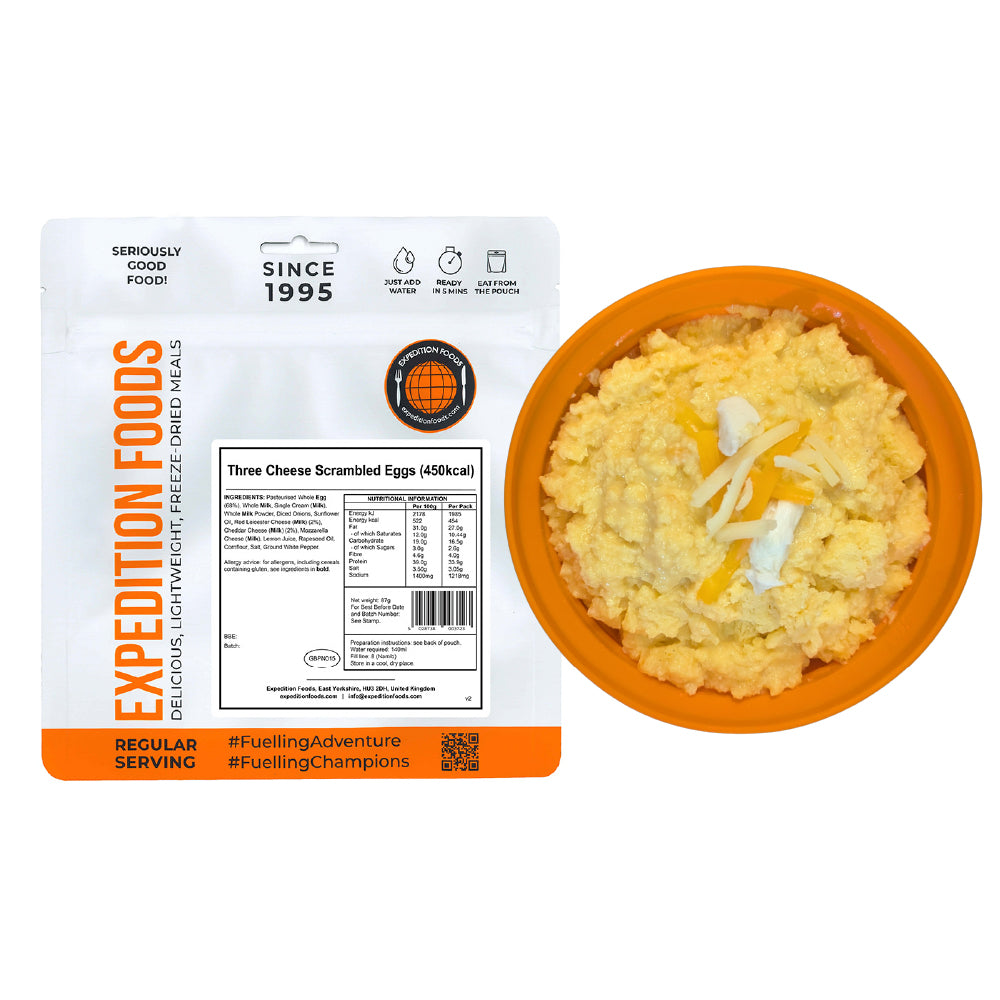 Three Cheese Scrambled Eggs