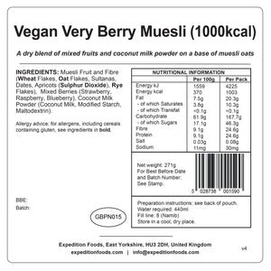 Vegan Very Berry Muesli