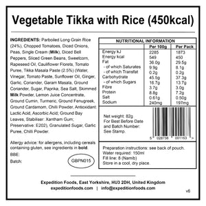 Vegetable Tikka with Rice