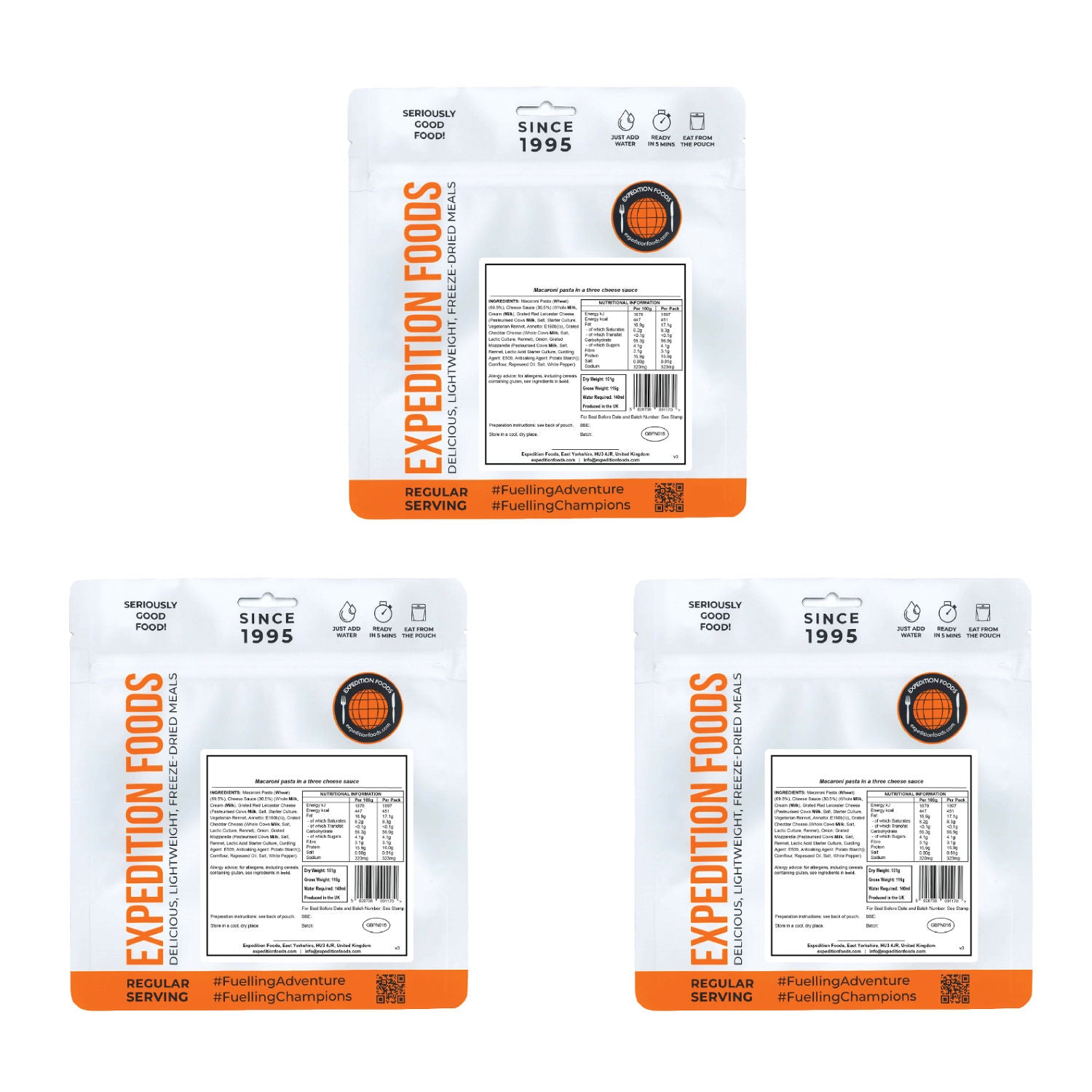 5 Days Rations Highest Calorie-to-Weight Ratio Ration Packs - Expedition Foods