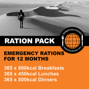 Expedition Foods Emergency Rations for 12 Months