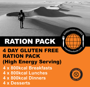 Expedition Foods 4 Day Gluten Free Ration Pack