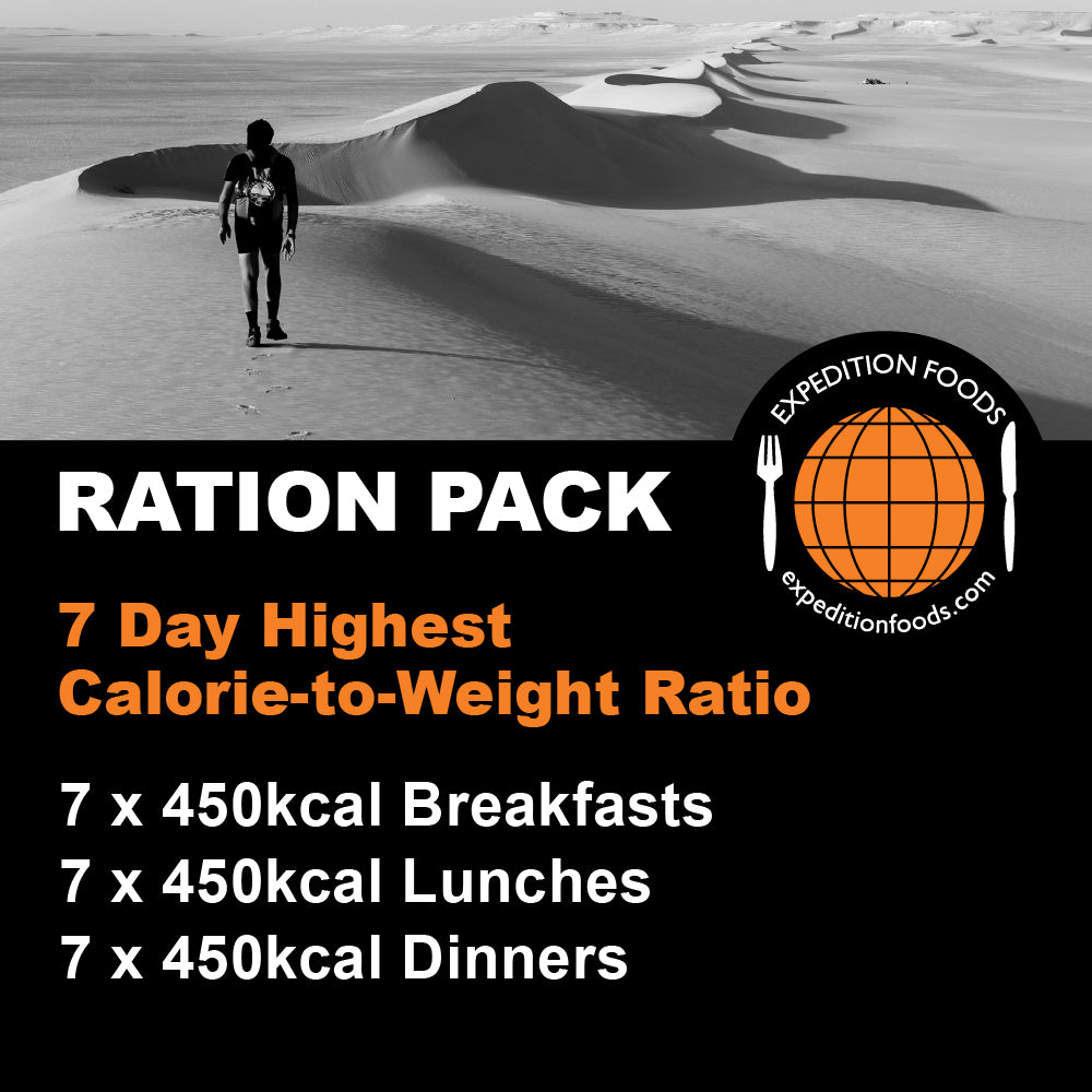 Expedition Foods 7 Day Highest Calorie-to-Weight Ratio Ration Pack