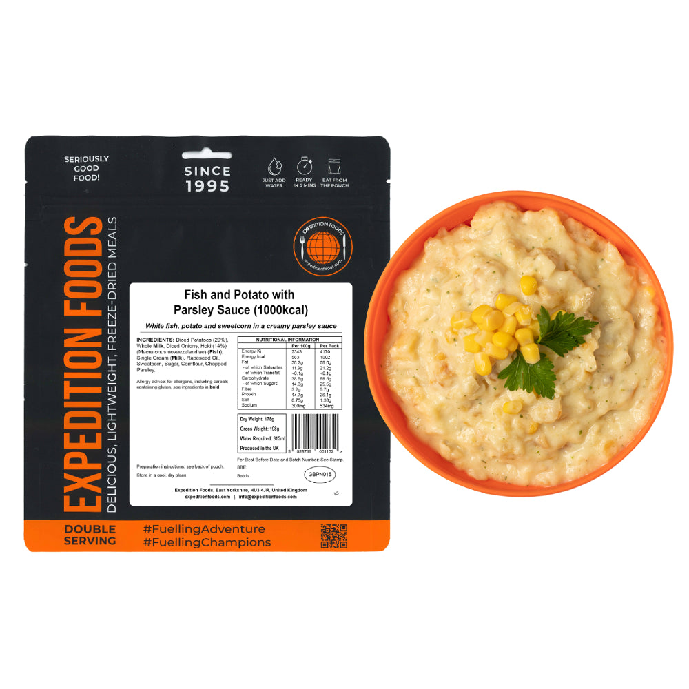 Fish and Potato with Parsley Sauce