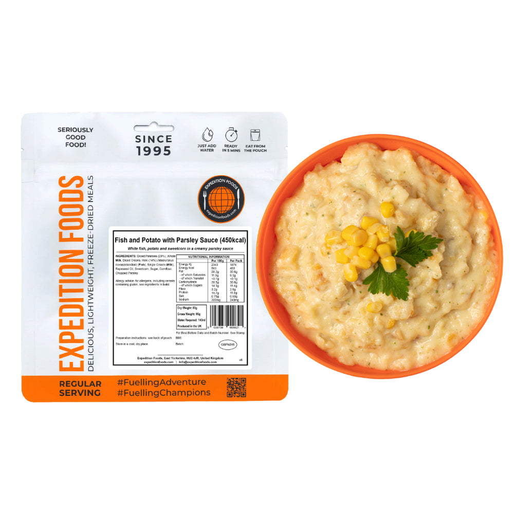 Fish and Potato with Parsley Sauce