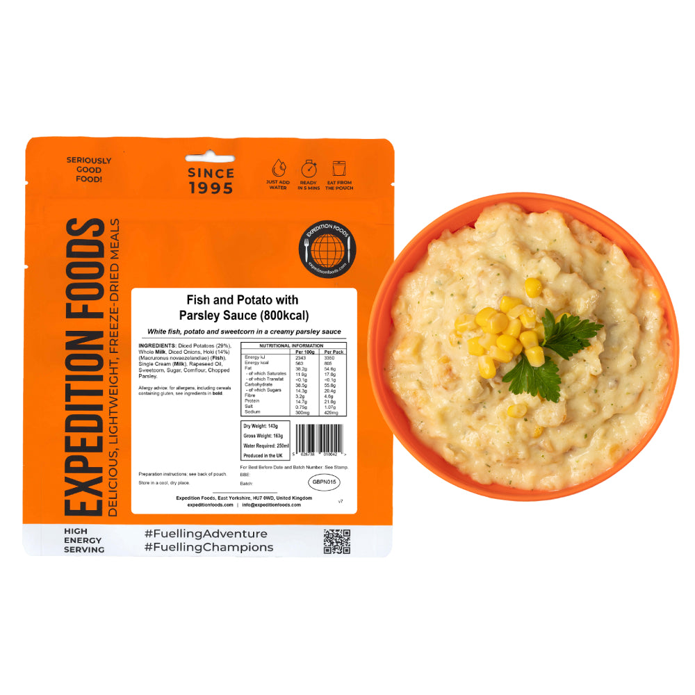 Fish and Potato with Parsley Sauce