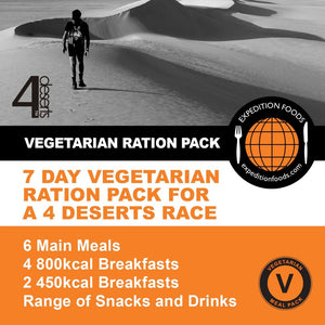 4 Deserts 250km Vegetarian Nutrition Pack
