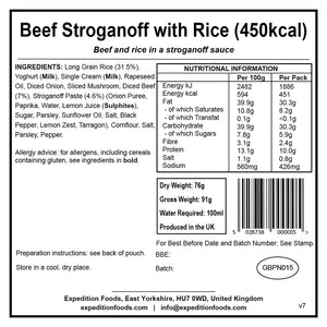 Beef Stroganoff with Rice